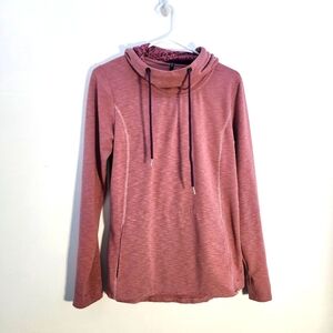 Kuhl Sz Sm Pink Cowl Neck Pullover Hoodie